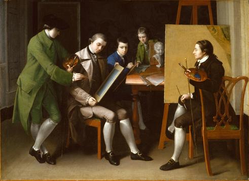 Benjamin West and the American School ca. 1765  by Matthew Pratt   1734-1804  The Metropolitan Museum of Art  New York  NY 97.29.3